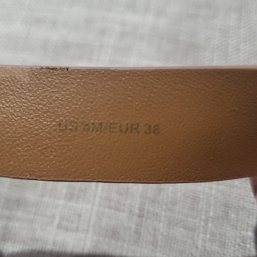 VINCE LEATHER STRAP TAN BUCKLE SANDALS SIZE 8 MORRIS - Picture 12 of 12